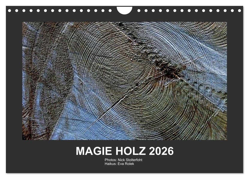 MAGIE HOLZ 2026 (Wandkalender 2026 DIN A4 quer) CALVENDO Monatskalender