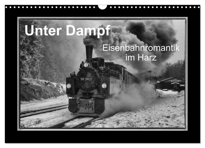 Unter Dampf - Eisenbahnromantik im Harz (Wandkalender 2026 DIN A3 quer) CALVENDO Monatskalender