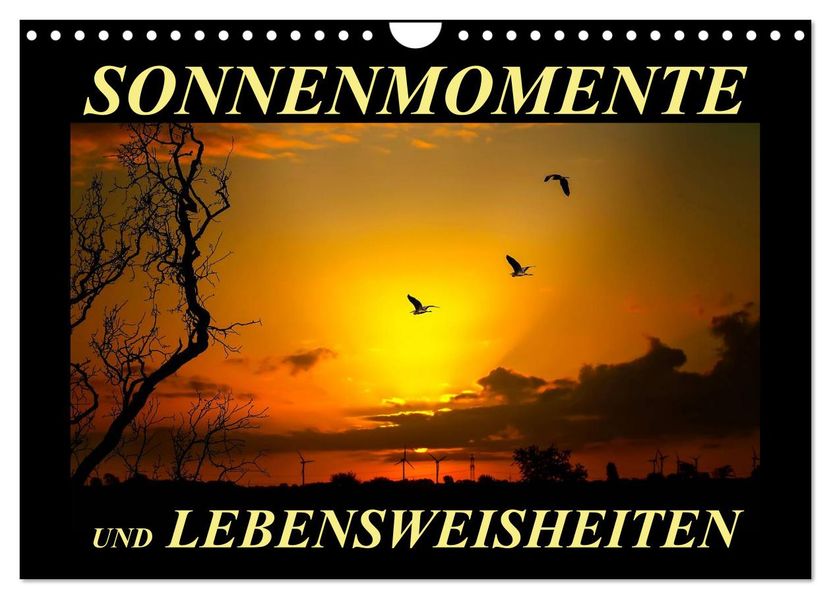 Sonnenmomente und Lebensweisheiten (Wandkalender 2026 DIN A4 quer) CALVENDO Monatskalender