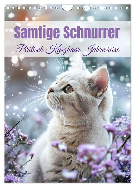 Samtige Schnurrer (Wandkalender 2026 DIN A4 hoch) CALVENDO Monatskalender