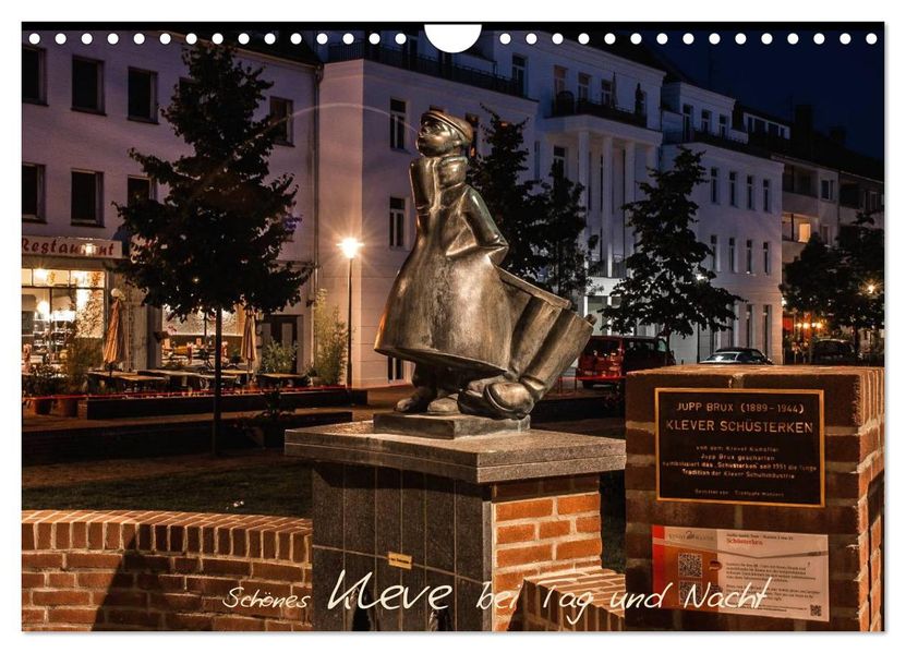 Schönes Kleve bei Tag und Nacht (Wandkalender 2026 DIN A4 quer) CALVENDO Monatskalender