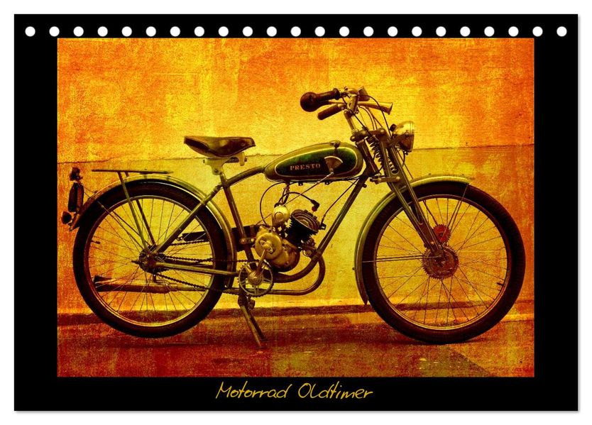 Motorrad Oldtimer (Tischkalender 2026 DIN A5 quer) CALVENDO Monatskalender