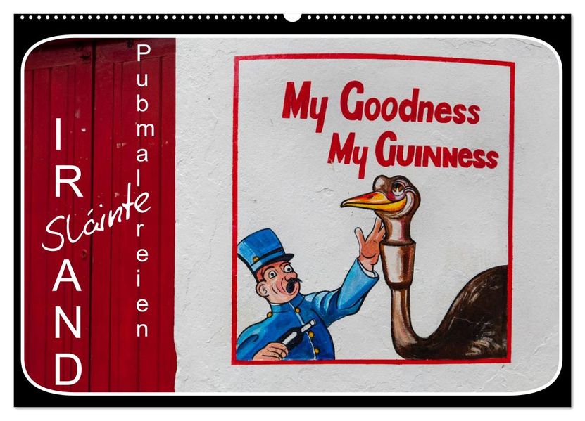 Sláinte IRLAND - Pubmalereien (Wandkalender 2026 DIN A2 quer) CALVENDO Monatskalender
