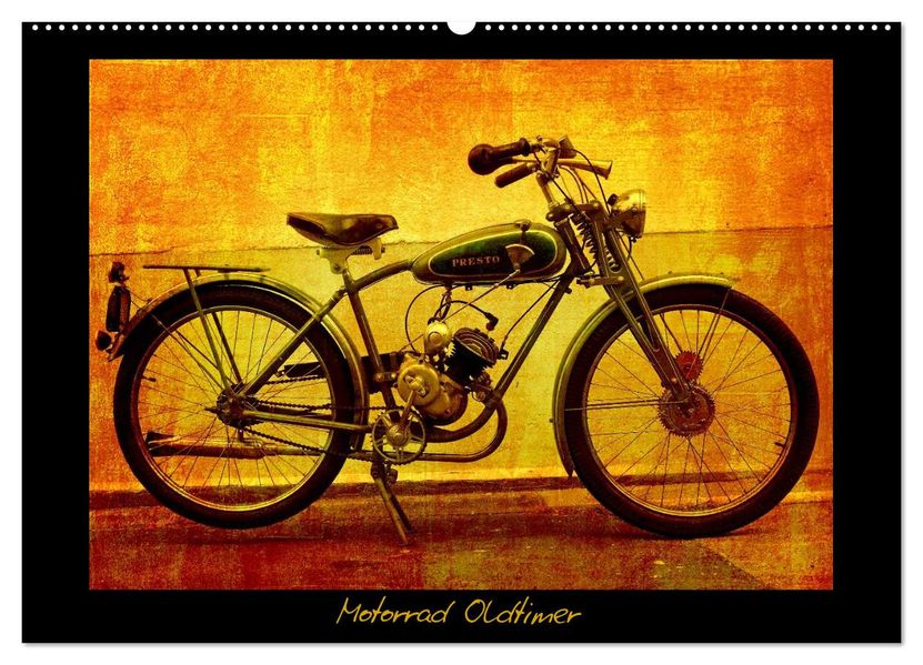 Motorrad Oldtimer (Wandkalender 2026 DIN A2 quer) CALVENDO Monatskalender