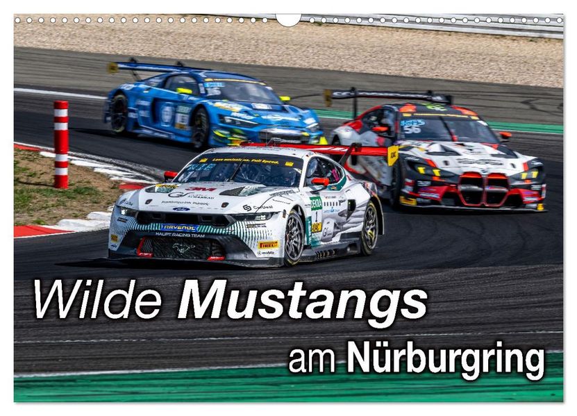 Wilde Mustangs am Nürburgring (Wandkalender 2026 DIN A3 quer) CALVENDO Monatskalender
