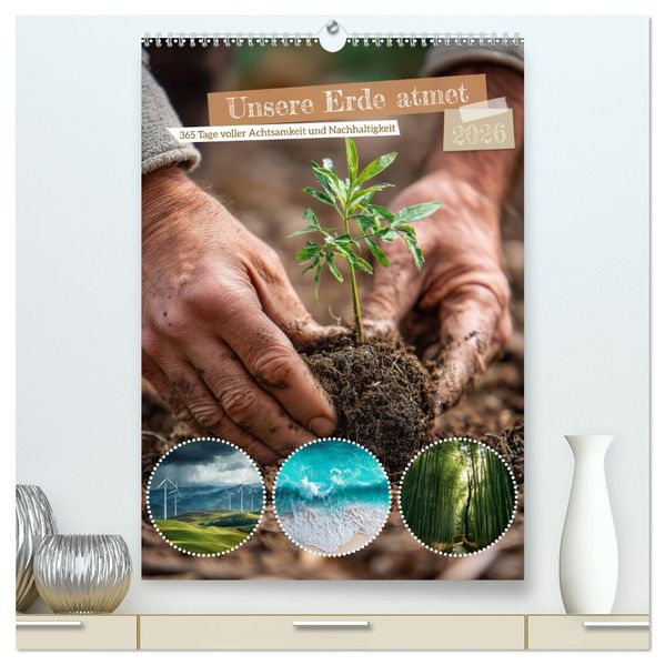 Unsere Erde atmet (hochwertiger Premium Wandkalender 2026 DIN A2 hoch) Kunstdruck in Hochglanz