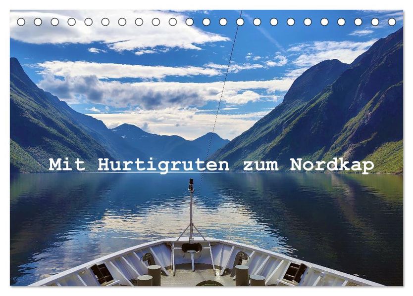 Mit Hurtigruten zum Nordkap (Tischkalender 2026 DIN A5 quer) CALVENDO Monatskalender