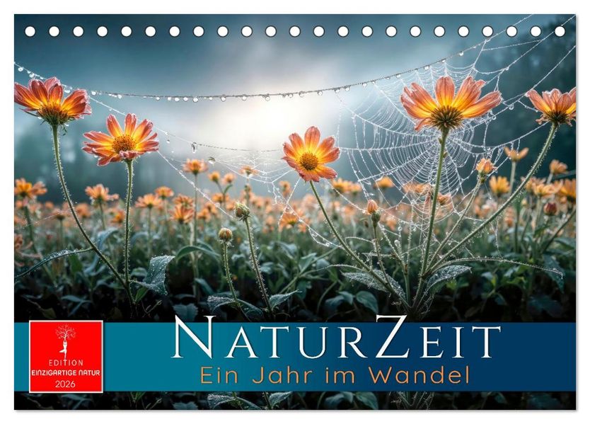 Naturzeit - Ein Jahr im Wandel (Tischkalender 2026 DIN A5 quer) CALVENDO Monatskalender