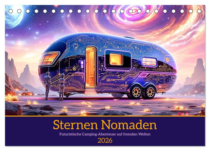 Sternen Nomaden (Tischkalender 2026 DIN A5 quer) CALVENDO Monatskalender
