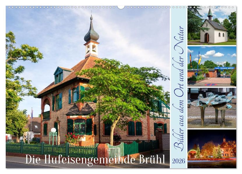 Die Hufeisengemeinde Brühl (Wandkalender 2026 DIN A2 quer) CALVENDO Monatskalender