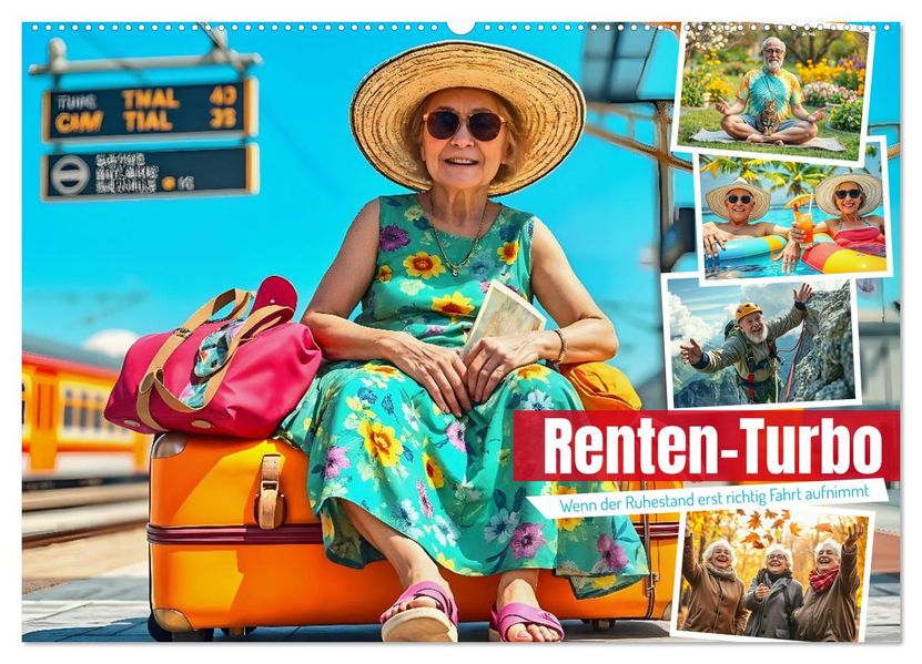 Renten-Turbo. Wenn der Ruhestand erst richtig Fahrt aufnimmt (Wandkalender 2026 DIN A2 quer) CALVENDO Monatskalender