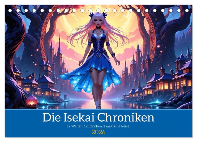 Die Isekai Chroniken (Tischkalender 2026 DIN A5 quer) CALVENDO Monatskalender