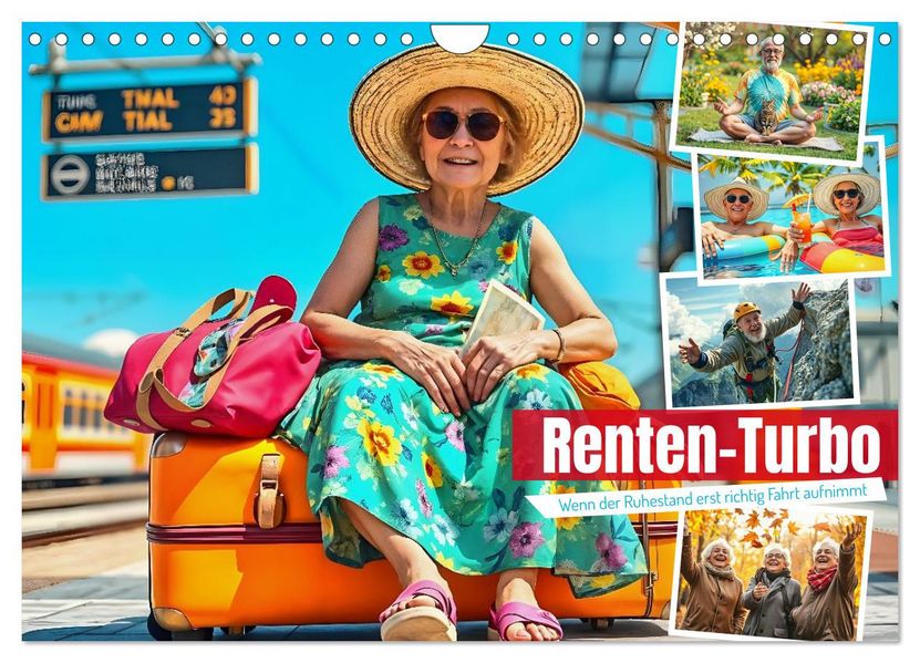 Renten-Turbo. Wenn der Ruhestand erst richtig Fahrt aufnimmt (Wandkalender 2026 DIN A4 quer) CALVENDO Monatskalender