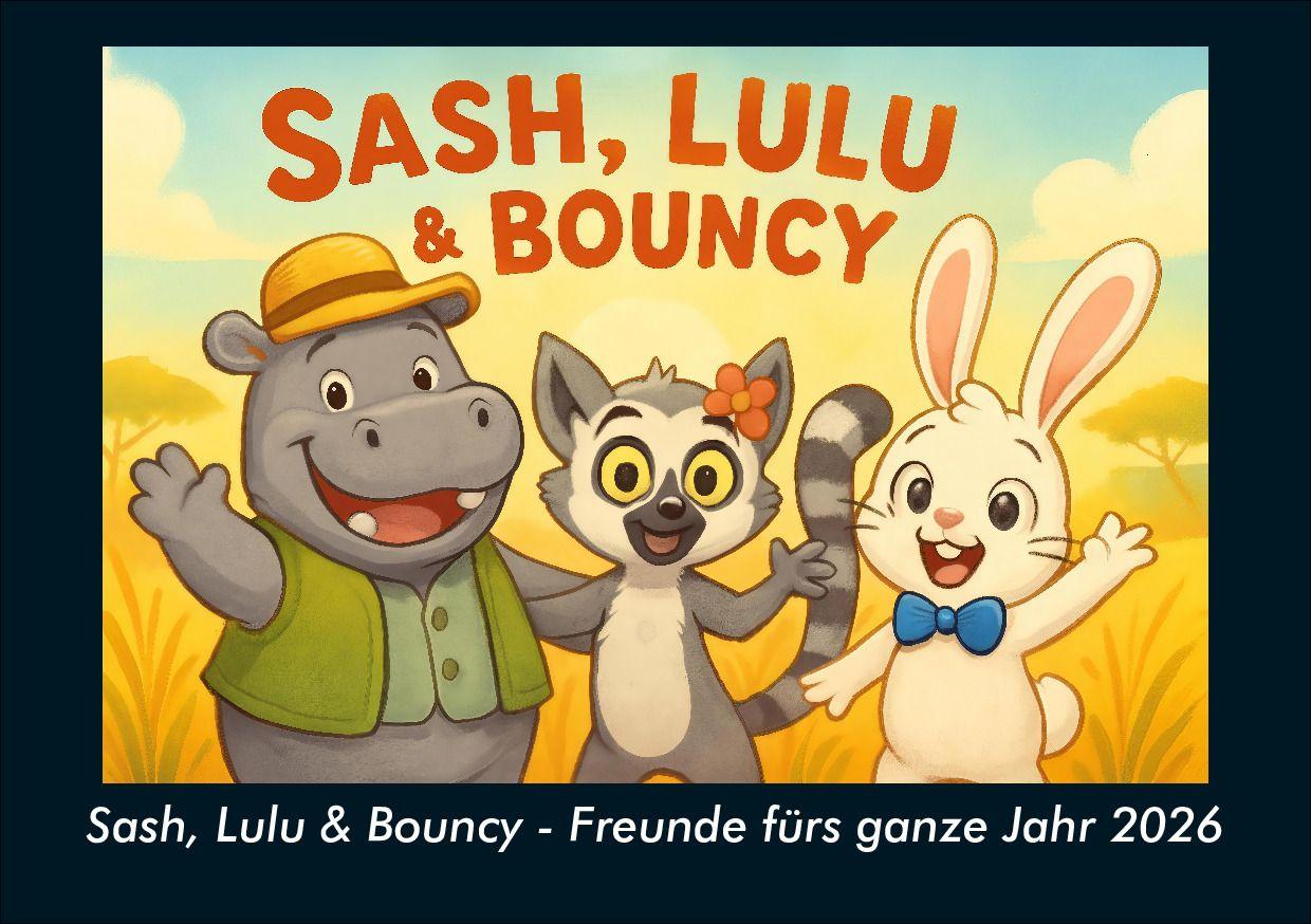 Sash Lulu & Bouncy - Freunde fürs ganze Jahr 2026 Fotokalender DIN A5