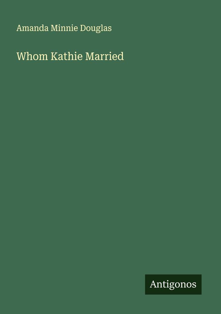 Whom Kathie Married