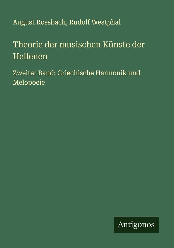 Theorie der musischen Künste der Hellenen