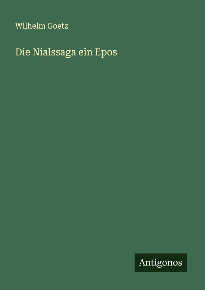 Die Nialssaga ein Epos