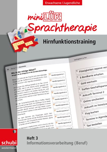 miniLÜK-Sprachtherapie Heft 3 - Hirnfunktionstraining