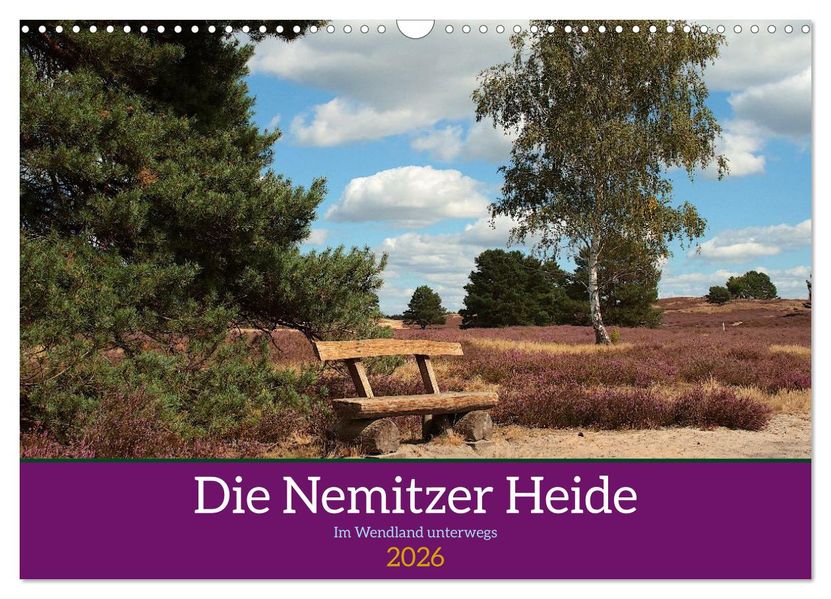 Die Nemitzer Heide - Im Wendland unterwegs (Wandkalender 2026 DIN A3 quer) CALVENDO Monatskalender