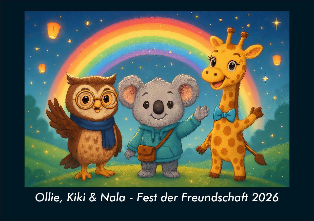 Ollie Kiki & Nala - Fest der Freundschaft 2026 Fotokalender DIN A5