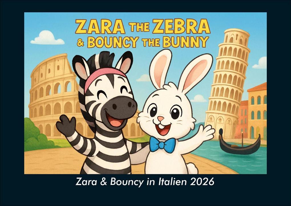 Zara & Bouncy in Italien 2026 Fotokalender DIN A4