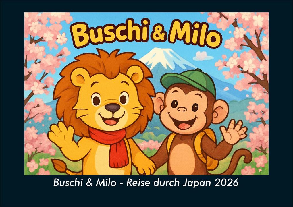 Buschi & Milo - Reise durch Japan 2026 Fotokalender DIN A4