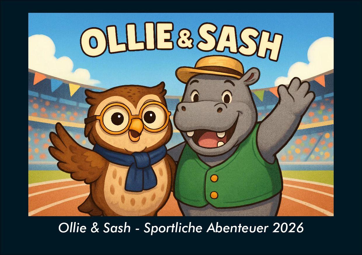 Ollie & Sash - Sportliche Abenteuer 2026 Fotokalender DIN A5