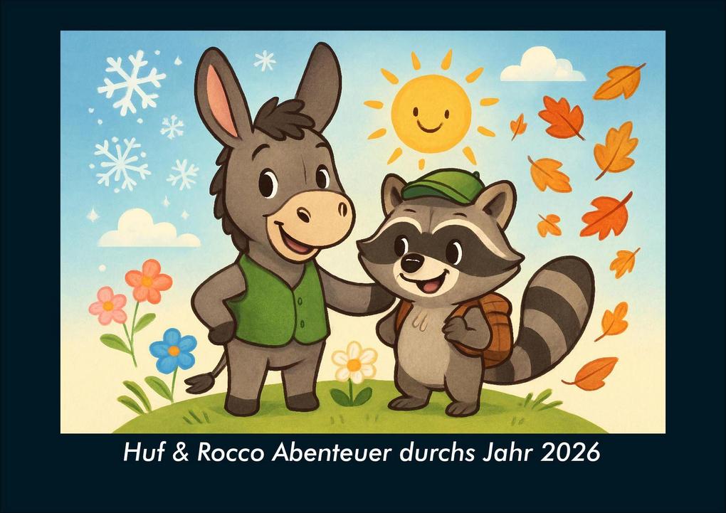Huf & Rocco Abenteuer durchs Jahr 2026 Fotokalender DIN A4