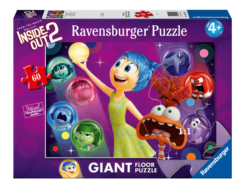 Ravensburger Kinderpuzzle 12004174 - Alles steht Kopf 2: Ein großes Durcheinander - Bodenpuzzle mit 60 großen Puzzleteilen für kleine Disney-Fans ab 4 Jahren