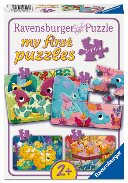 Kinderpuzzle 2 4 6 8 Teile - Dino-Freunde