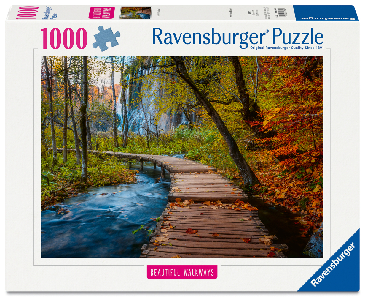 Erwachsenenpuzzle 1000 Teile - Herbstlicher Waldweg