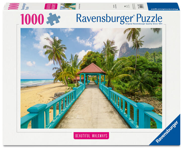 Erwachsenenpuzzle 1000 Teile - Farbenfrohe Brücke in Malaysia