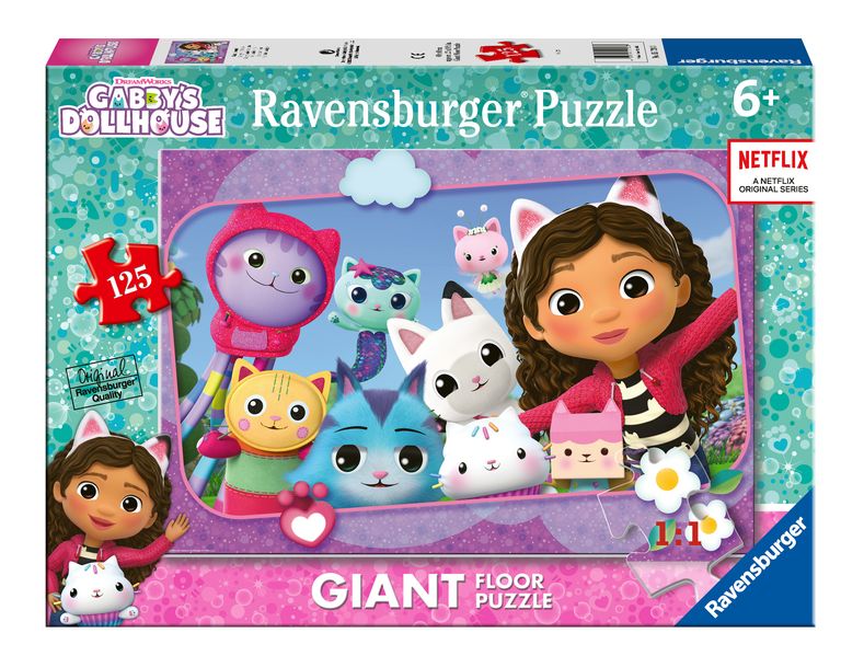 Kinderpuzzle 125 Teile - Gabby's Dollhouse - Katzenfreunde