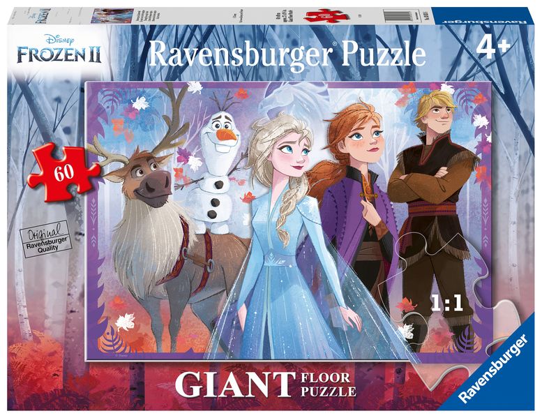 Kinderpuzzle 60 Teile - Disney Die Eiskönigin 2 - Unterwegs im Zauberwald