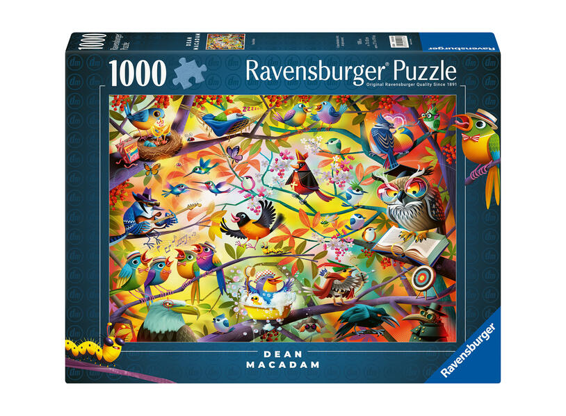 Erwachsenenpuzzle 1000 Teile - Dean MacAdam: Fleißige Vögelchen