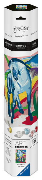 CreArt Malen nach Zahlen Art Collection - Blaues Pferd (Franz Marc)