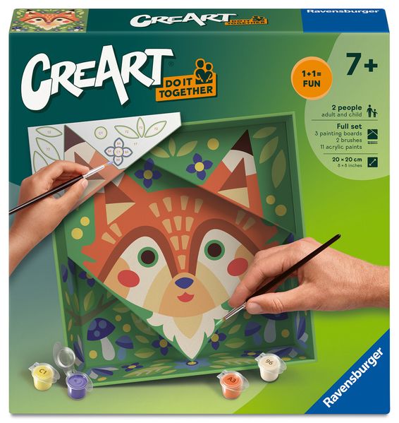 CreArt Malen nach Zahlen Do it together - Fuchs