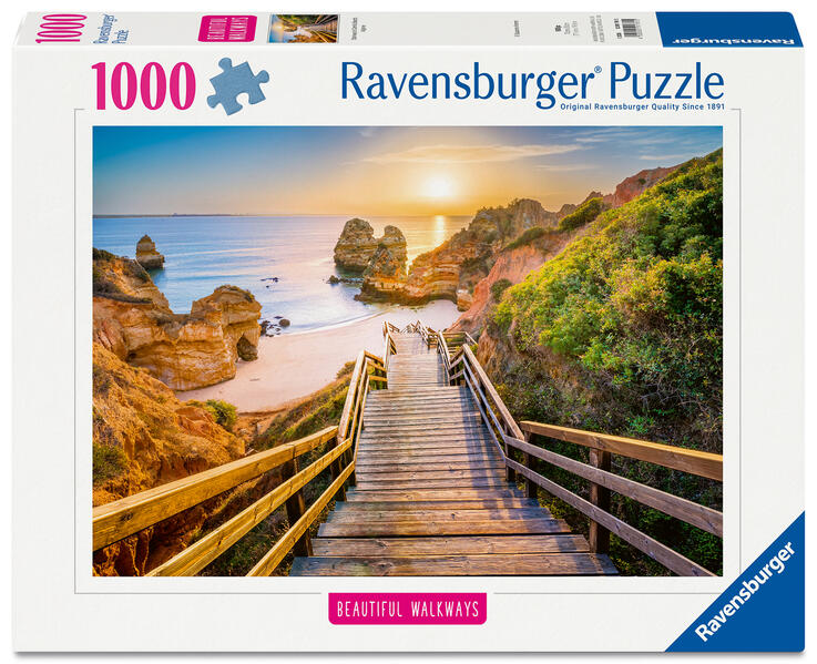 Erwachsenenpuzzle 1000 Teile - Holztreppe zum Praio do Camillo