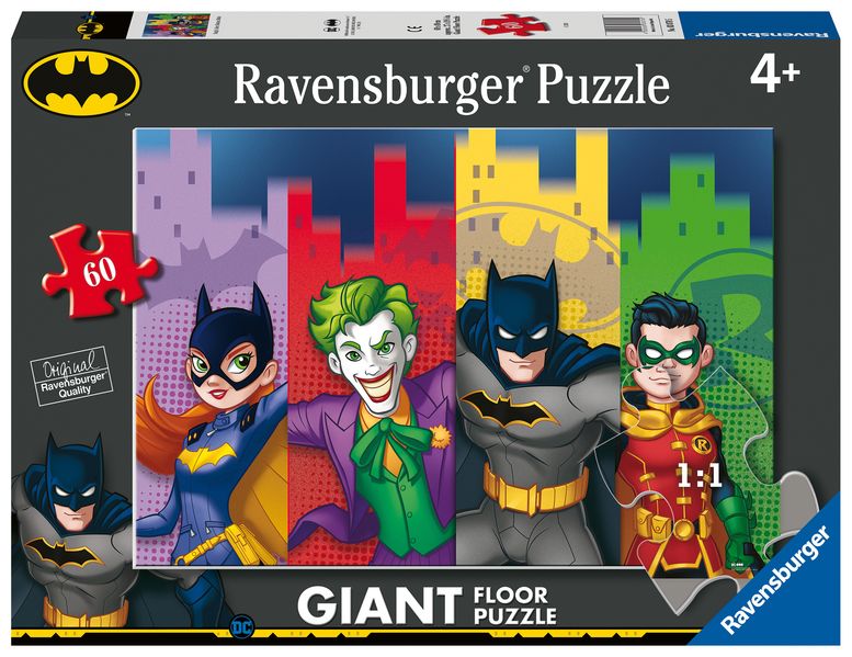 Kinderpuzzle 60 Teile - Batman - Batgirl Joker Batman Robin