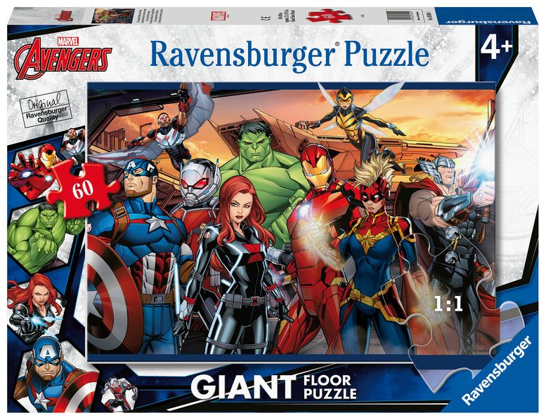 Kinderpuzzle 60 Teile - Marvel Avengers - Die stärksten Helden aller Zeiten