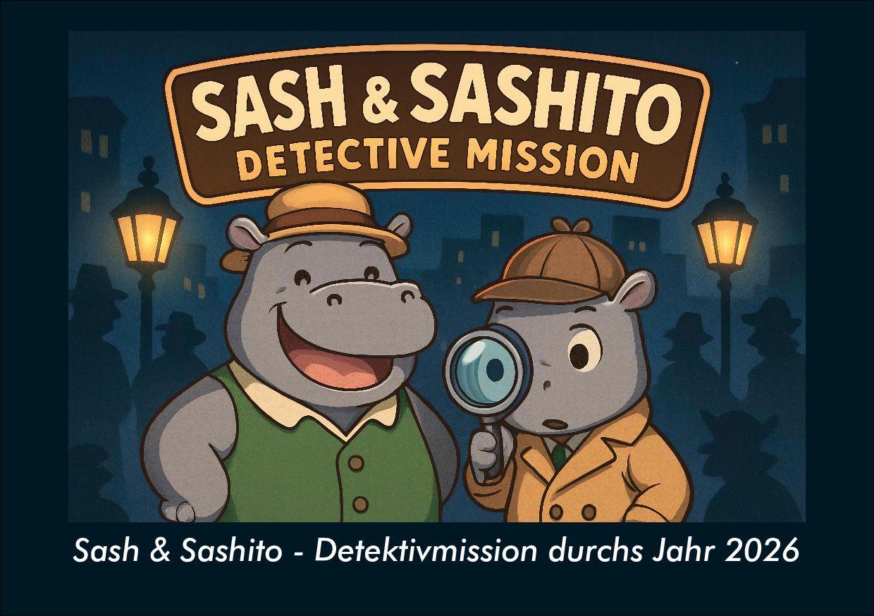 Sash & Sashito - Detektivmission durchs Jahr 2026 Fotokalender DIN A5