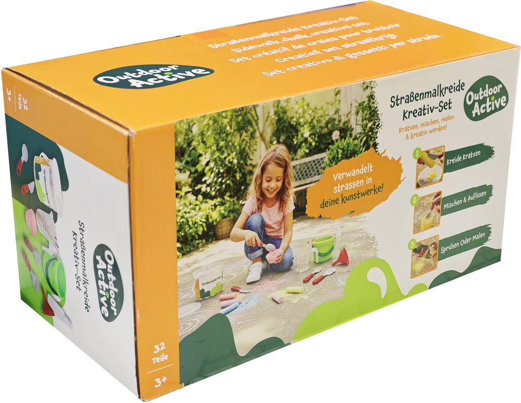Outdoor active Straßenmalkreide Kreativ-Set