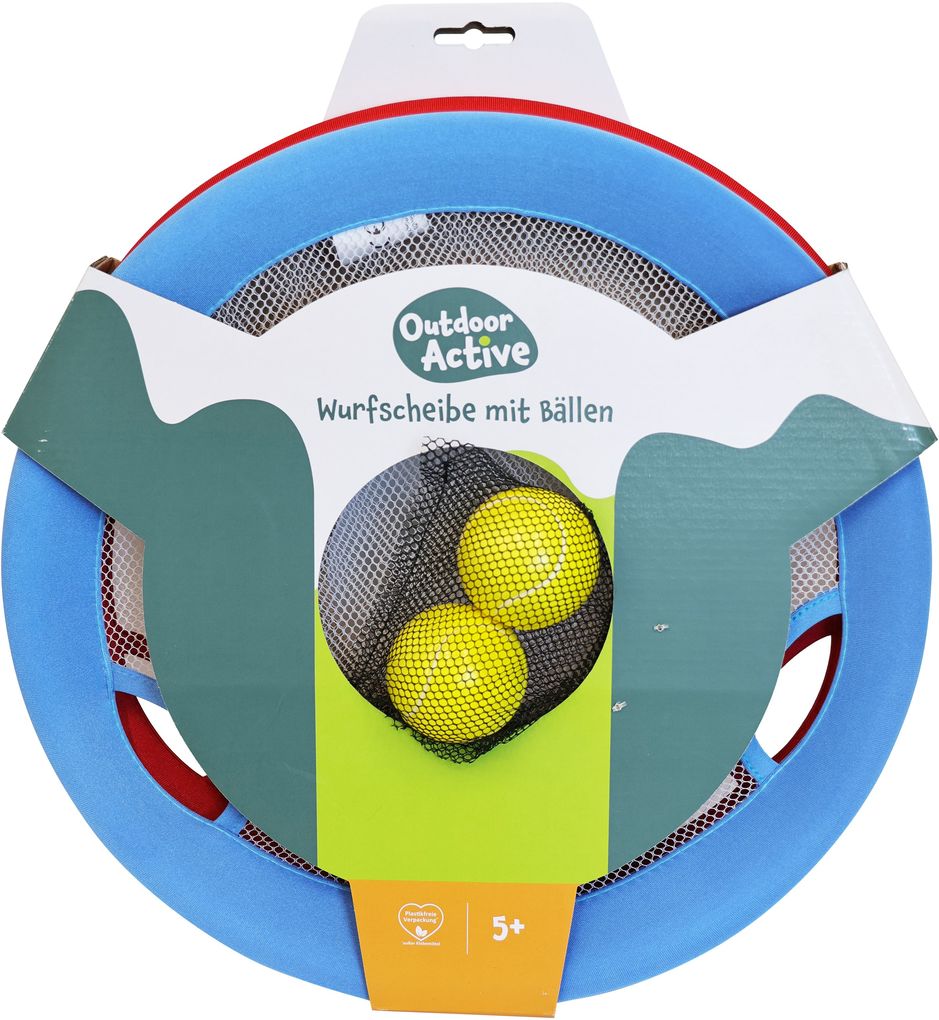 Outdoor active Wurfscheibe mit Bällen 4-teilig