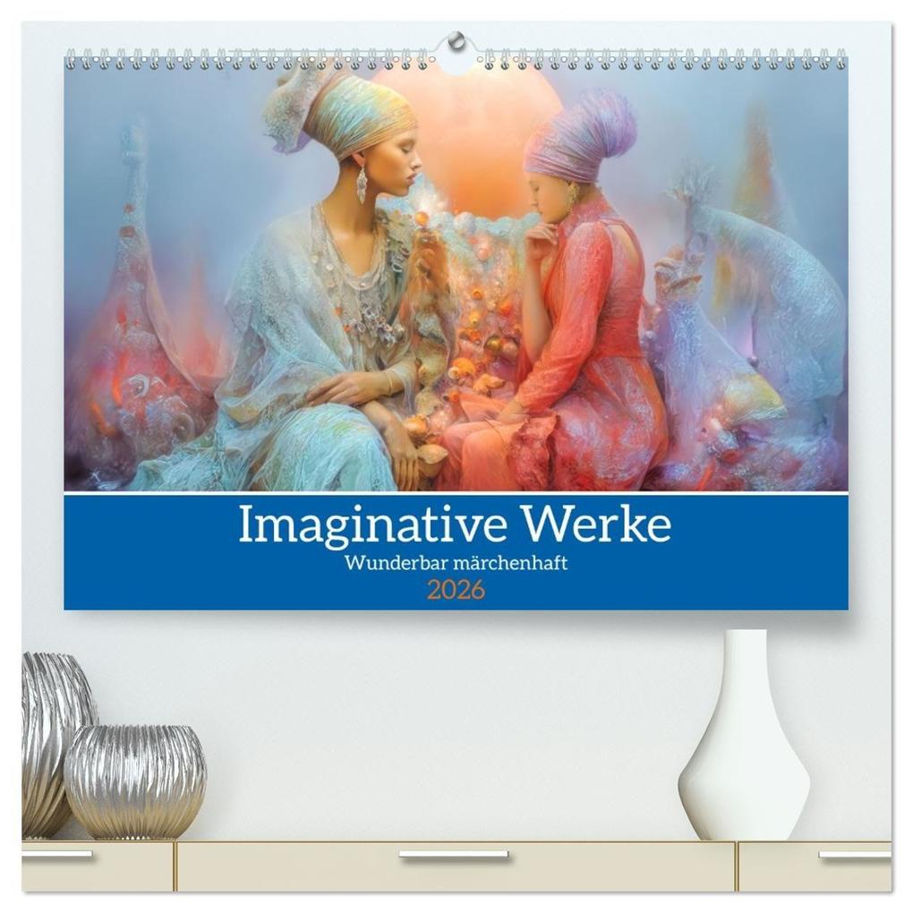 Imaginative Werke - Wunderbar märchenhaft (hochwertiger Premium Wandkalender 2026 DIN A2 quer) Kunstdruck in Hochglanz