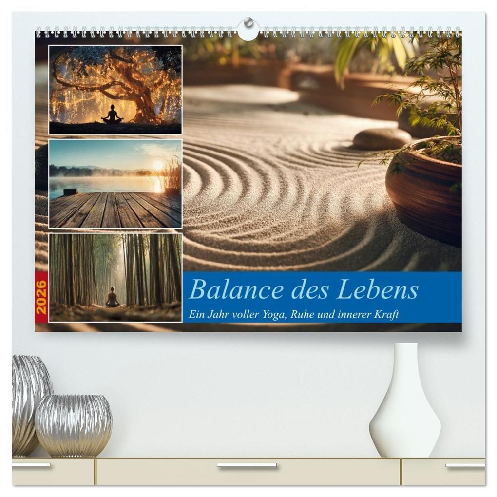 Balance des Lebens (hochwertiger Premium Wandkalender 2026 DIN A2 quer) Kunstdruck in Hochglanz