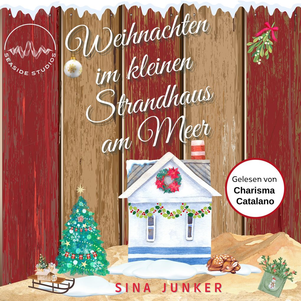 Weihnachten im kleinen Strandhaus am Meer
