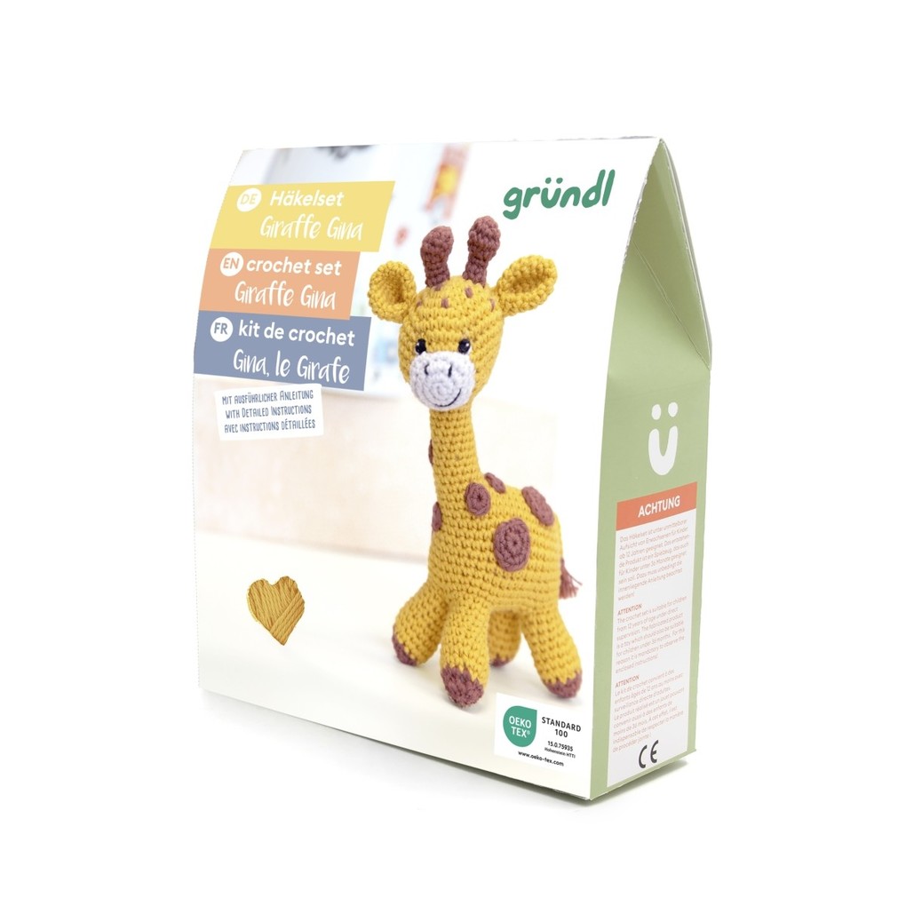 gründl Häkeltier Giraffe Gina Nähset Häkelset