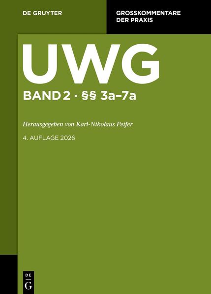 UWG §§ 3a-7a