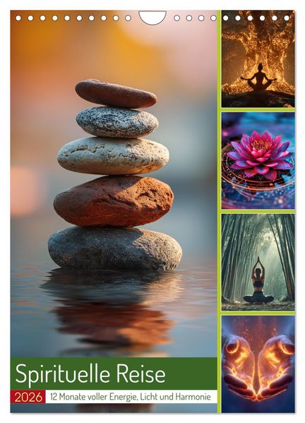 Spirituelle Reise (Wandkalender 2026 DIN A4 hoch) CALVENDO Monatskalender