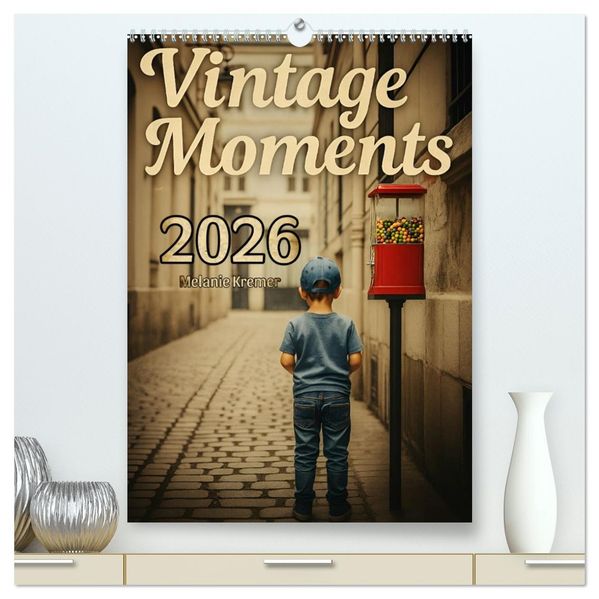 Vintage Moments - Klassiker für jeden Monat (hochwertiger Premium Wandkalender 2026 DIN A2 hoch) Kunstdruck in Hochglanz